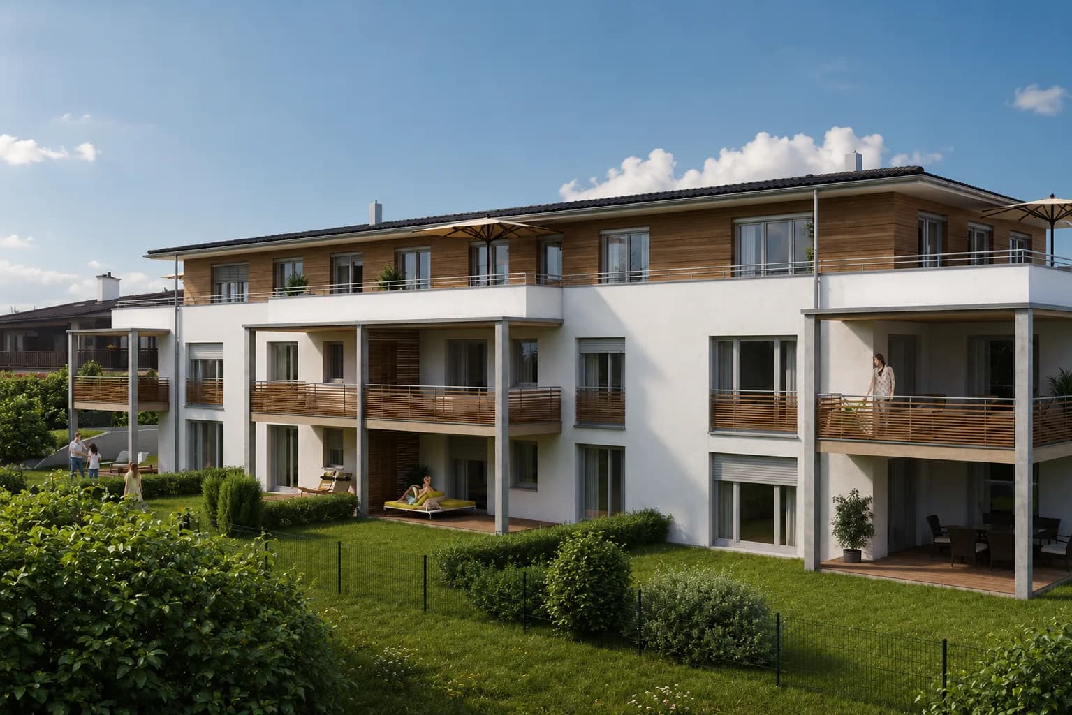 Neubau von Mehrfamilienhäusern